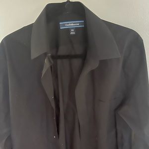 Men’s black, long sleeve shirt
